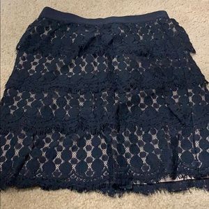 Ann Taylor Lace Mini Skirt